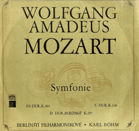 LP - W. A. Mozart - Symfonie ES DUR, K.184
