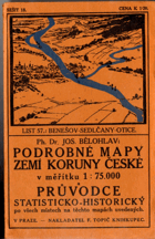 Podrobné mapy zemí koruny české 1:75.000 - Benešov - Sedlčany - Otice