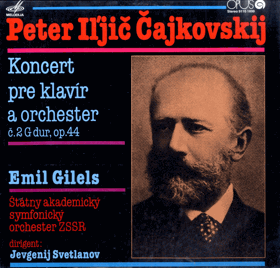 LP - Peter Iljič Čajkovskij - Koncert pre klavír a orchester č. 2 G dur, op. 44