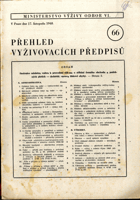 Přehled vyživovacích předpisů 66