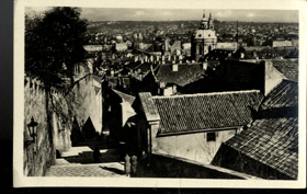 Praha - Zámecké schody (pohled)