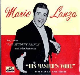 LP - Mario Lanza – Songs From The Student Prince And Other Famous Melodies