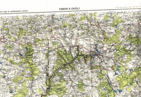 Tábor a okolí - 1:75.000