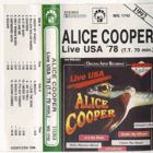 MC - Alice Cooper - Live USA ´78
