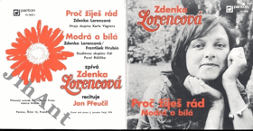 SP - Zdenka Lorencová - Proč žiješ rád - Modrá a bílá