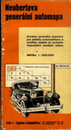 Neubertova generální automapa - list číslo1 Lipsko - Litoměřice