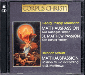 CD - Georg Philipp Telemann, Heinrich Schutz - Corpus Christi