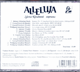 CD -ALLELUJA - sopran Zdena Kloubová - organ Vladimír Roubal