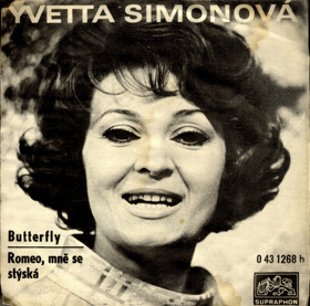 Singl - Yvetta Simonová - Butterfly, Romeo, mně se stýská