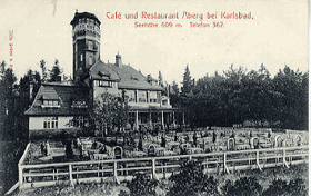 Doubská hora - Café und Restaurant Aberg bei Karlsbad (Doubská hora) - Rozhledna (pohled)