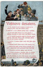 Vojínovo desatero (pohled)