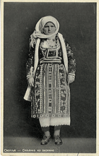 Žena z okolí Skopje (pohled)