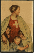 Bundesfeier Postkarte de la Féte Nazionale (pohled)