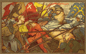 Bundesfeier Postkarte Carte de la Féte Nationale Nazionale (pohled)