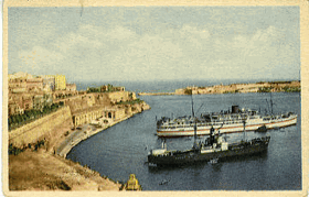 Malta - Grand Harbour - Valletta (pohled)