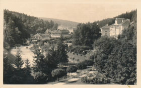 Lázně Luhačovice - pohled na lázeňské domy (pohled)