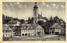 Krásná Lípa - náměstí (pohled)