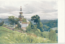 Lázně Luhačovice, kostelík (pohled)