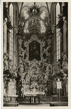 Jaroměř - hlavní oltář v chrámu sv. Mikuláše (pohled)