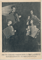 První české harmonikové kvarteto sourozenců Scheichových (pohled)