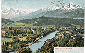 Innsbruck - pohled na řeku (pohled)