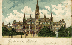 Wien - Rathaus (pohled)