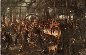 V železárně (pohled)