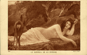 Le sommeil de la nymphe (pohled)