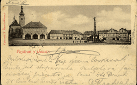 Velvary, pozdrav (pohled)