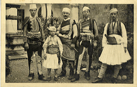 Albánie - Domorodé postavy (pohled)