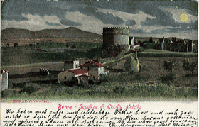 Roma - Sepolcro di Cecilia Metella (pohled)