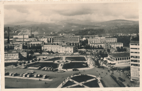 Zlín - pohled na náměstí Práce (pohled)
