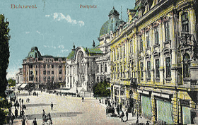 Bukurest - Postplatz (pohled)