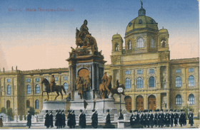 Wien Maria - Theresien - Denkmal (pohled)