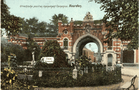 Naarden - Pomník Jan Ámose Komenského (pohled)