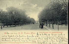 Wien - Prater - Hauptallee (pohled)