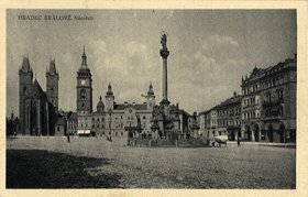 Hradec Králově - náměstí (pohled)