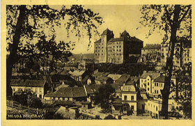 Mladá Boleslav - pohled na hrad (pohled)