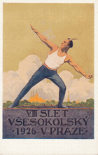 VIII. slet všesokolský v Praze roku 1926 (pohled)