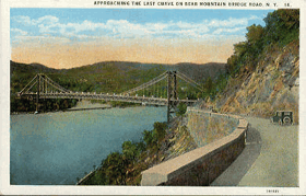 Approaching the Last Curve on Bear mountain Bridge road, N.Y. (pohled)