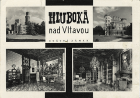 Hluboká nad Vltavou - státní zámek (pohled)