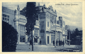 Itálie - Abbazia - Hotel Quarnero (pohled)