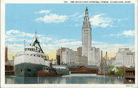 Ore docks and terminal tower (pohled)