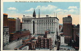 Panorama of 13th Street, Philadelphia, Pa. (pohled)