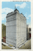 Book Cadillac Hotel, Detroit, Mich. (pohled)