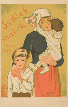 Svátek matek květen 1929 (pohled)