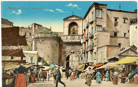 Neapol - Porta Capuana (pohled)