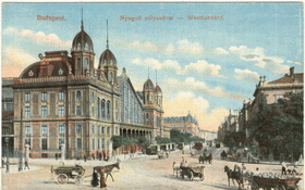 Budapest - Westbahnhof, povozy (pohled)