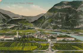 Calliano con Castel Beseno (pohled)
