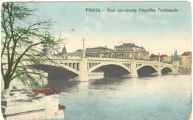 Praha - Most arcivévody Františka Ferdinanda (pohled)